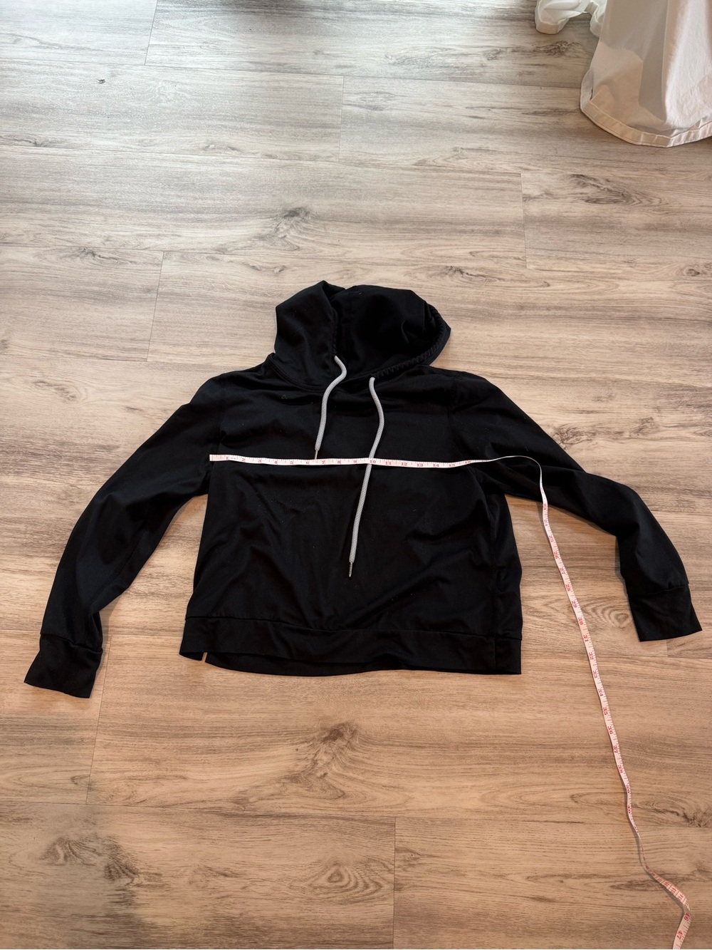 Classic Soft Black Hoodie with Drawstring